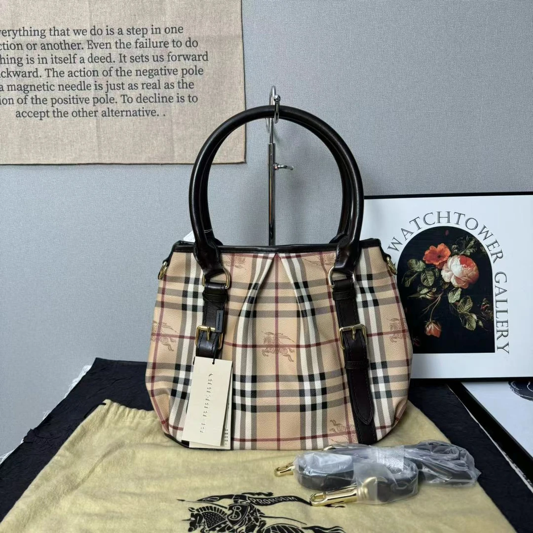 99新 BURBERRY/博柏利 巴宝莉战马托特包/单肩包/手提包/斜挎包