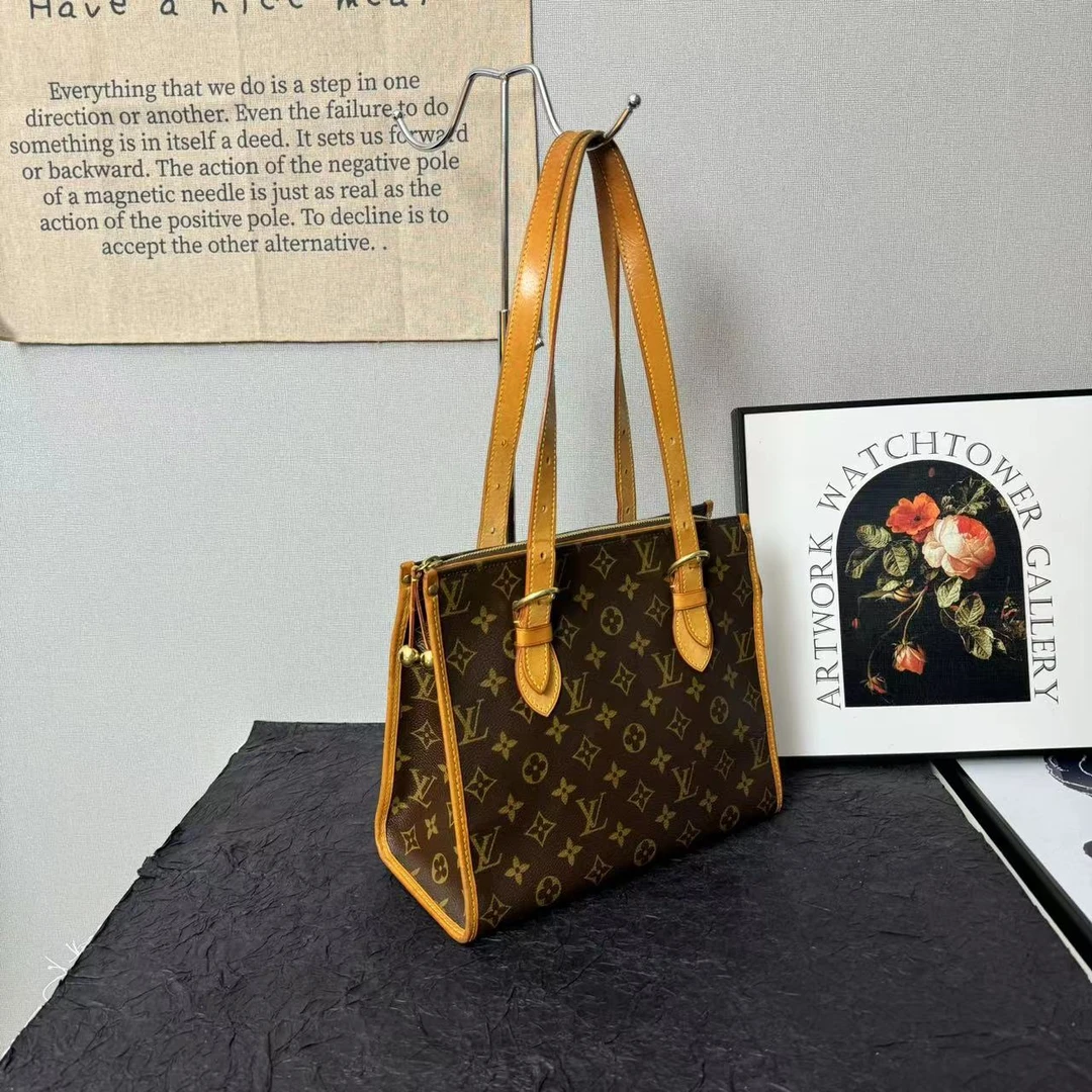 95新 LouisVuitton/路易威登 古登中古/LV金球包托特/腋下单肩包