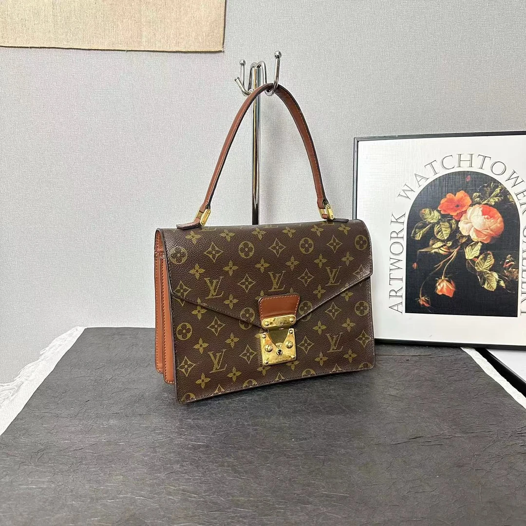 95新 LouisVuitton/路易威登 lv协和广场公文包/手提包/斜挎包