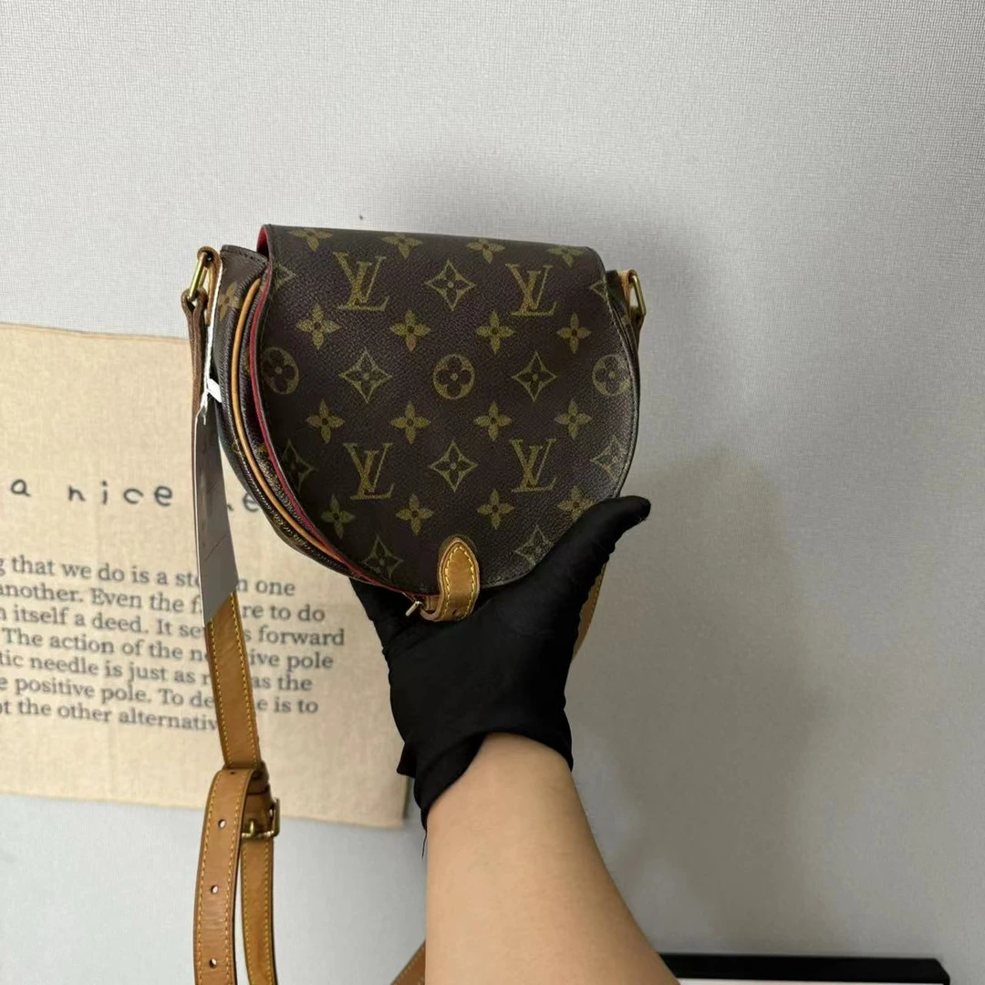 95新 LouisVuitton/路易威登 古登中古/lv老花马鞍小猪包/斜挎包