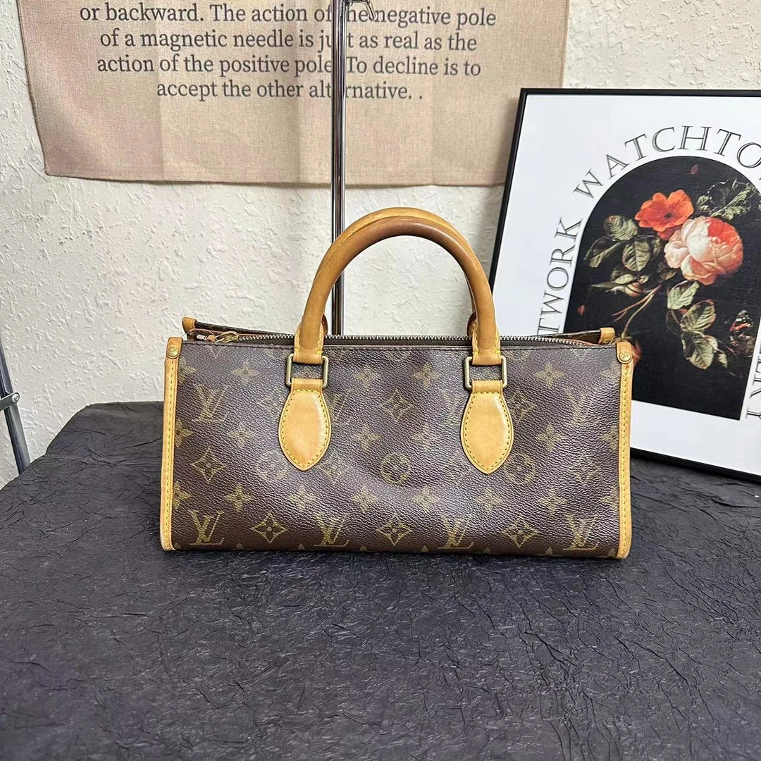 95新 LouisVuitton/路易威登 古登中古/LV手提三角金球包/斜挎包