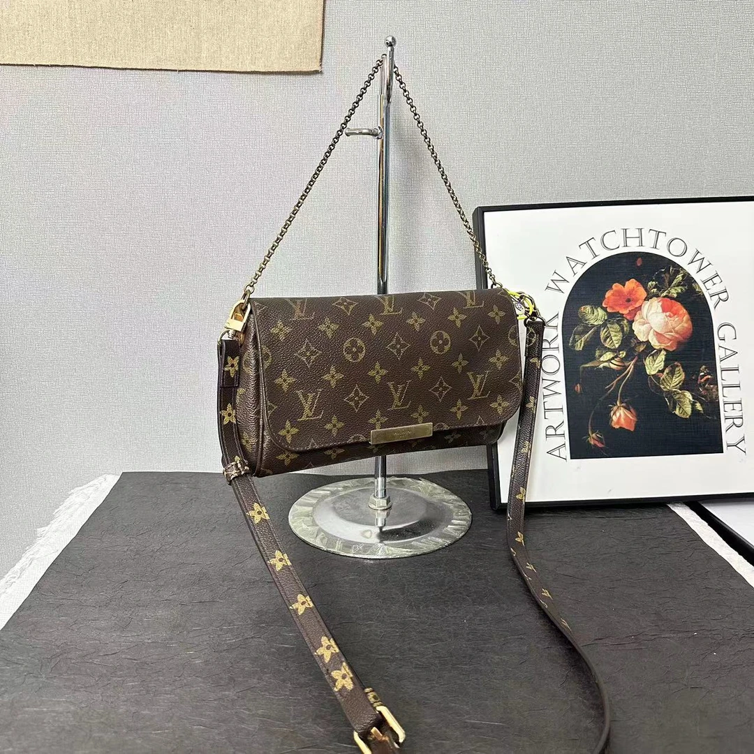 95新 LouisVuitton/路易威登 古登中古/lv挚爱中号/斜挎包/腋下包