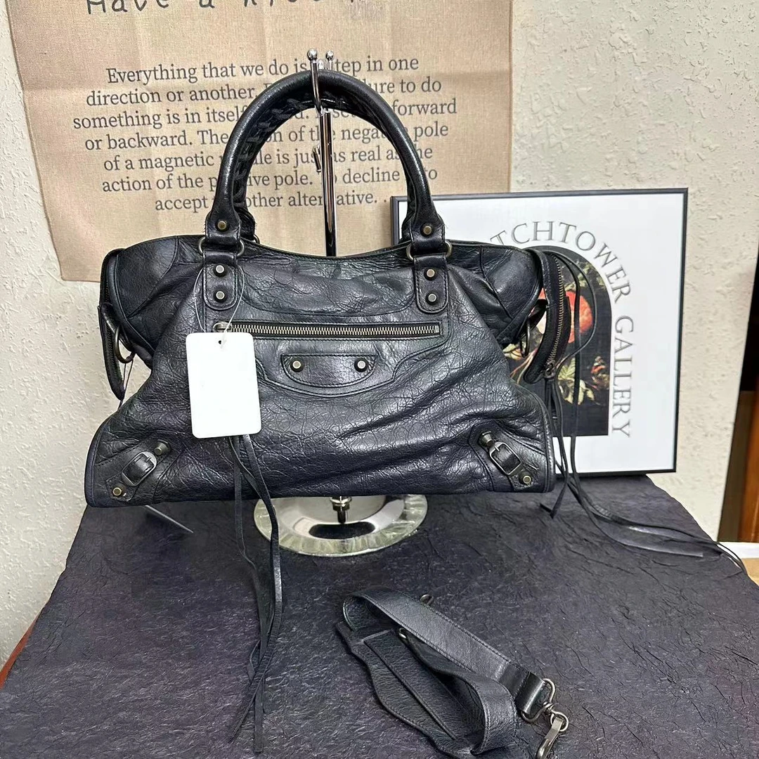 95新 Balenciaga/巴黎世家 巴黎世家机车包/腋下包/斜挎包/手提包