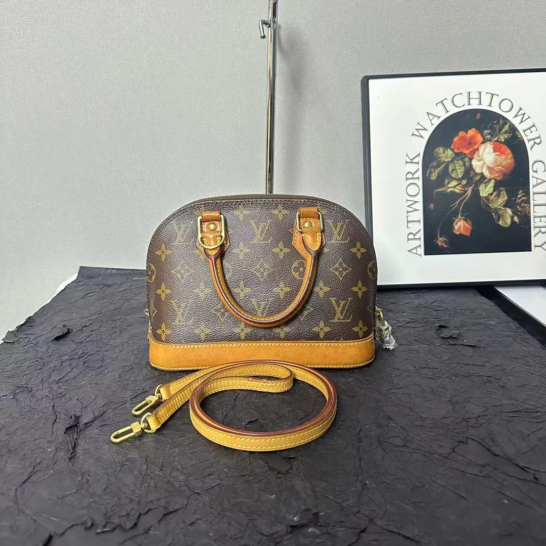 95新 LouisVuitton/路易威登 lv老花贝壳bb/斜挎包/手提包/单肩包