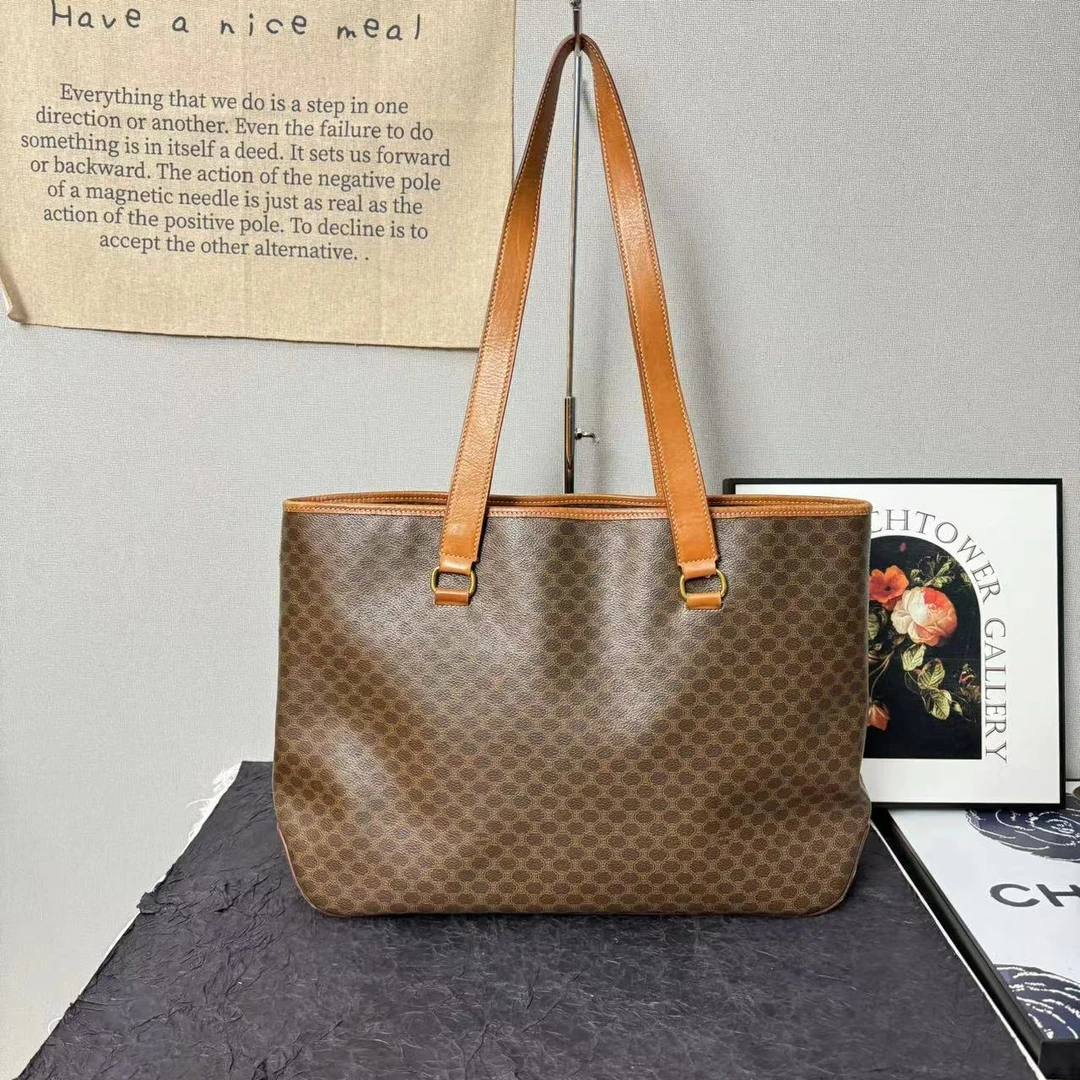 95新 Celine/思琳 古登中古/思琳老花托特包/celine购物袋/单肩包