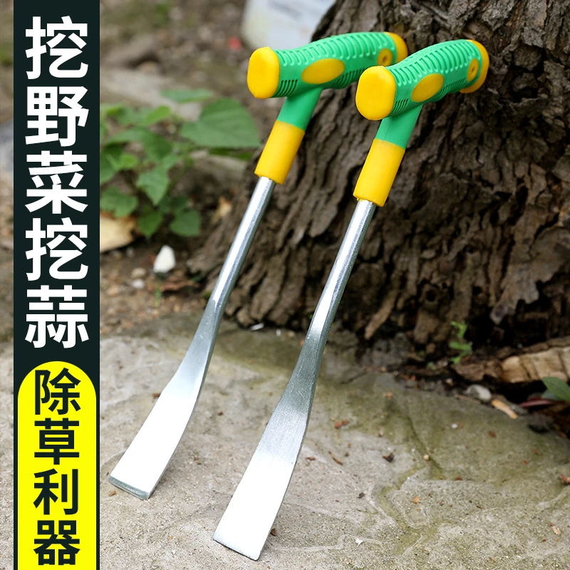 挖野菜的小铲子挖土神器赶海锰钢园艺除草工具不锈钢铁铲种花拔草