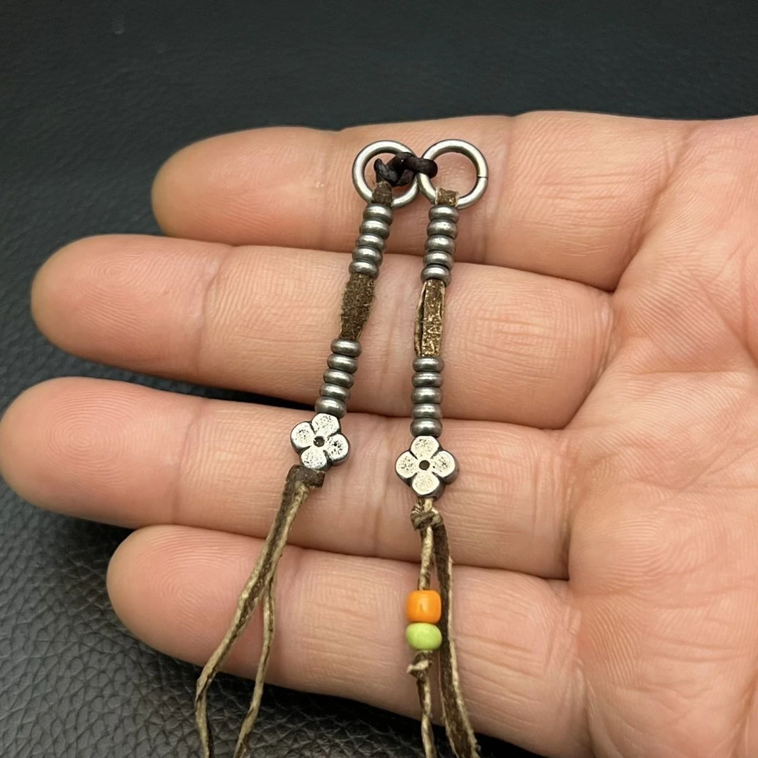 藏式寒铁侧挂卡子配饰佛珠记数配件diy手工复古文玩饰品挂件