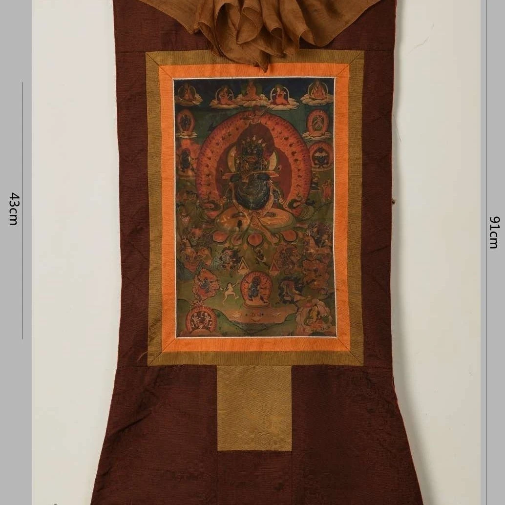 藏传文化艺术唐卡挂画无量寿佛装饰挂饰