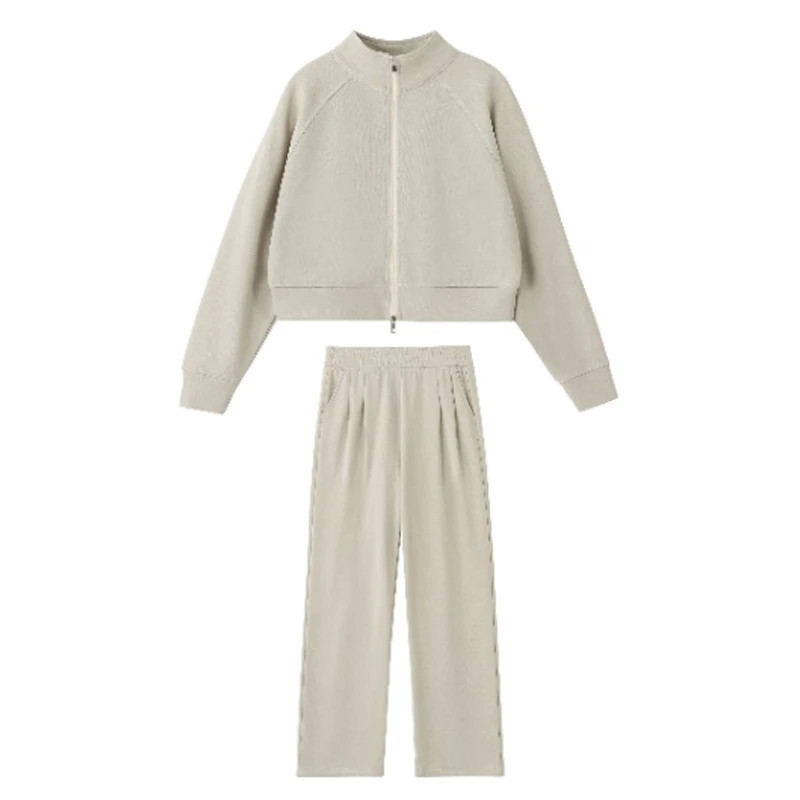 【苏敏福利】C818立领时尚双拉链秋款时尚运动套装