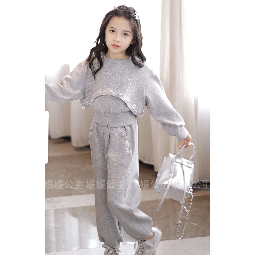 媛媛公主【星河】2024秋季女童中大童百搭休闲套装14250R241