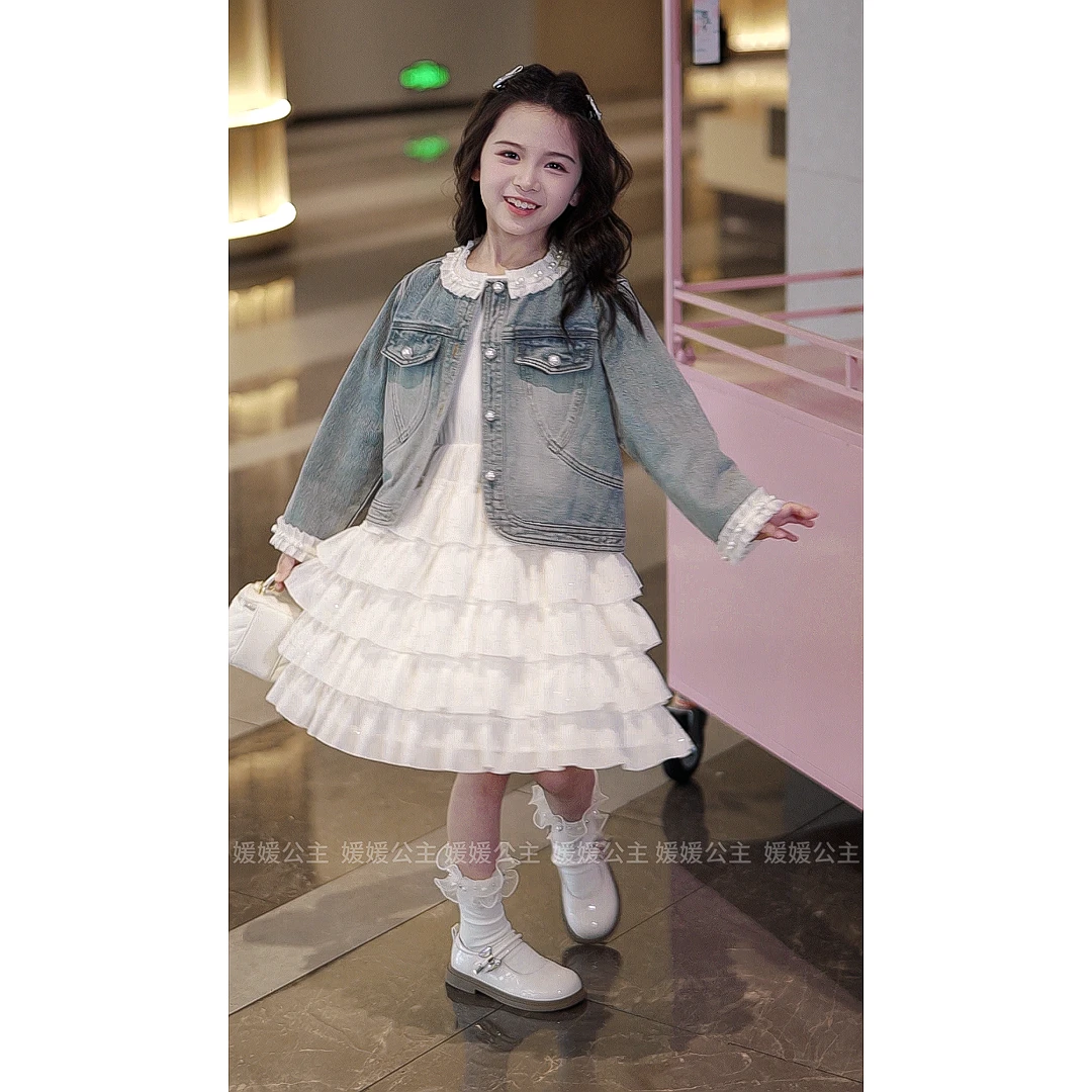 【小香蛋糕】2024秋季新品花边领牛仔外套汉服14361Y275、Y320