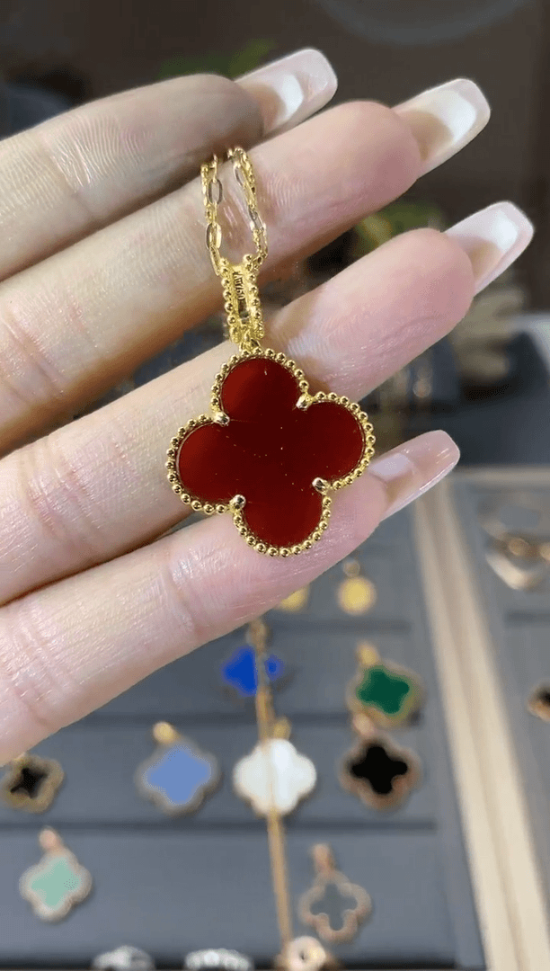 【闪购商品】玛瑙/玉髓吊坠(不含链)18K金镶嵌18K金玛瑙吊坠