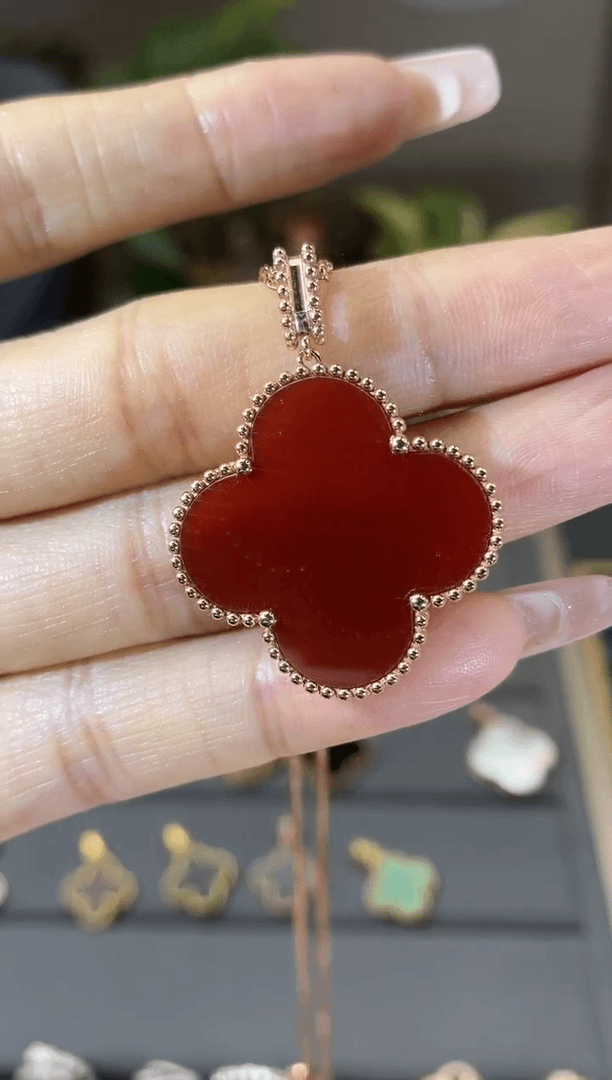 【闪购商品】玛瑙/玉髓吊坠(不含链)18K金镶嵌18K金玛瑙吊坠