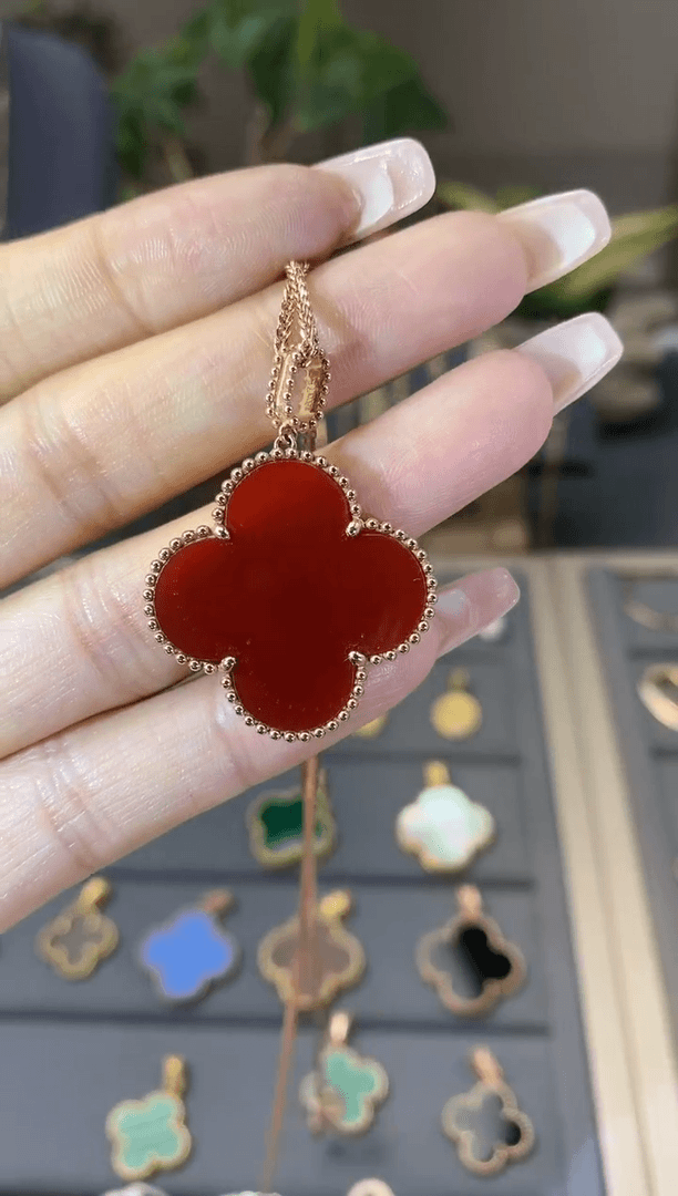 【闪购商品】玛瑙/玉髓吊坠(不含链)18K金镶嵌18K金玛瑙吊坠