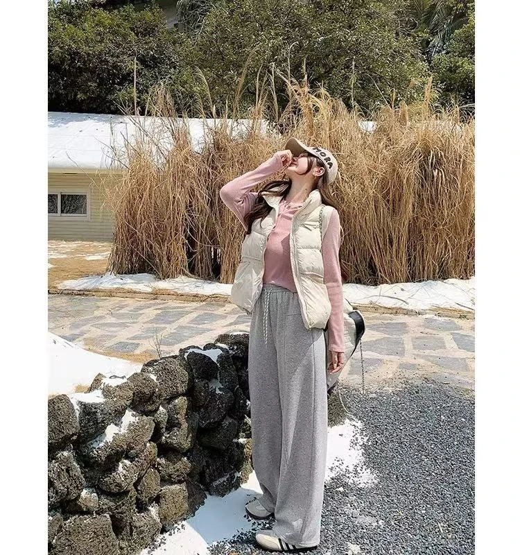 那简家 9888冬季新款简约百搭贴标设计感棉服马甲