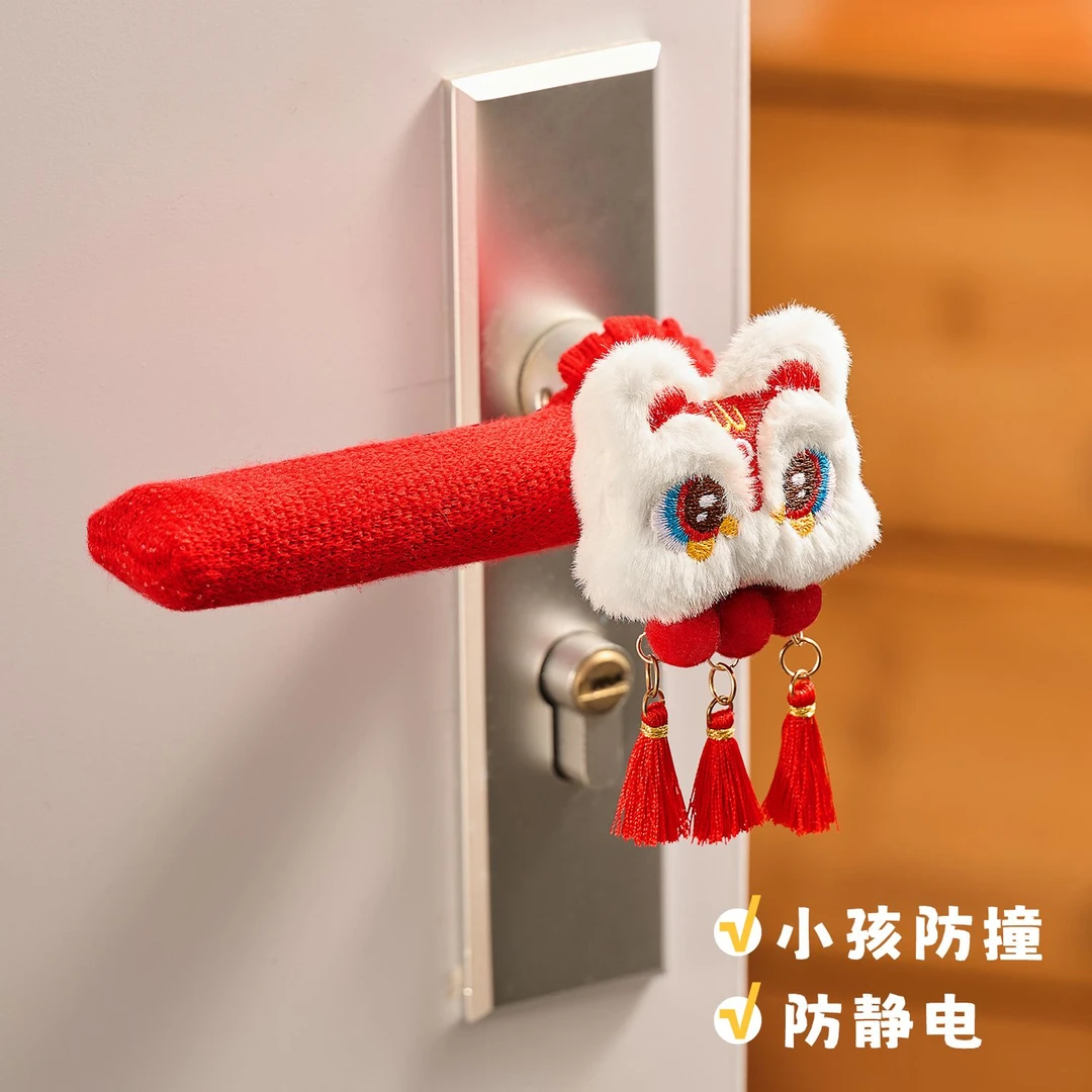 新年装饰品2025新款蛇年氛围场景布置挂件过年春节年货门把手套