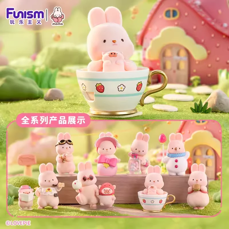 【开盒不退不H】摸摸兔momo草莓镇系列盲盒可爱公仔摆件玩偶礼物