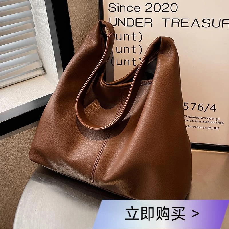 轻奢女士包包巴赫站台枕头包包女2024新款通勤手提大包单肩斜挎包