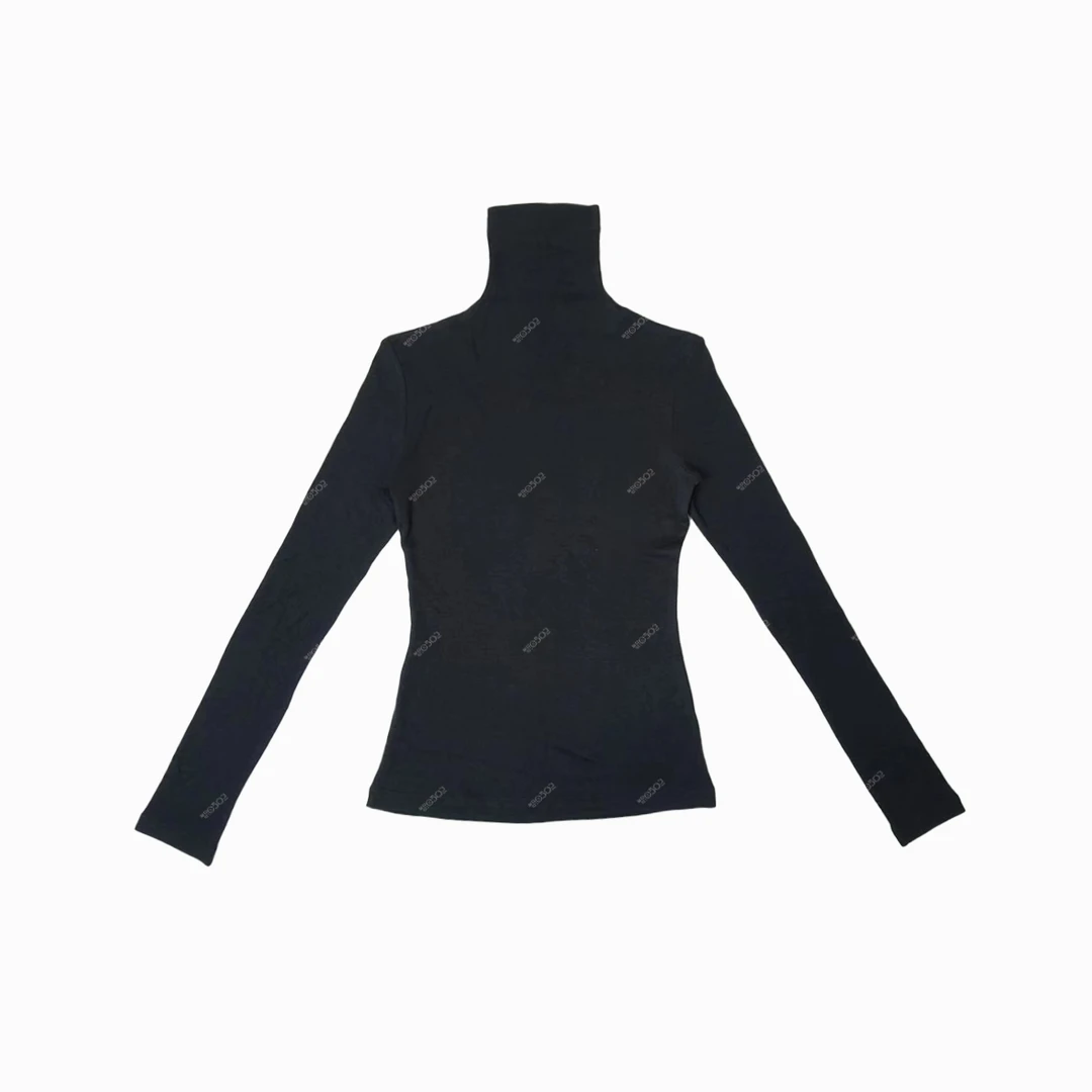 MEI0502 秋冬简约高领弹力修身打底衫高级感上衣 TB2T316419