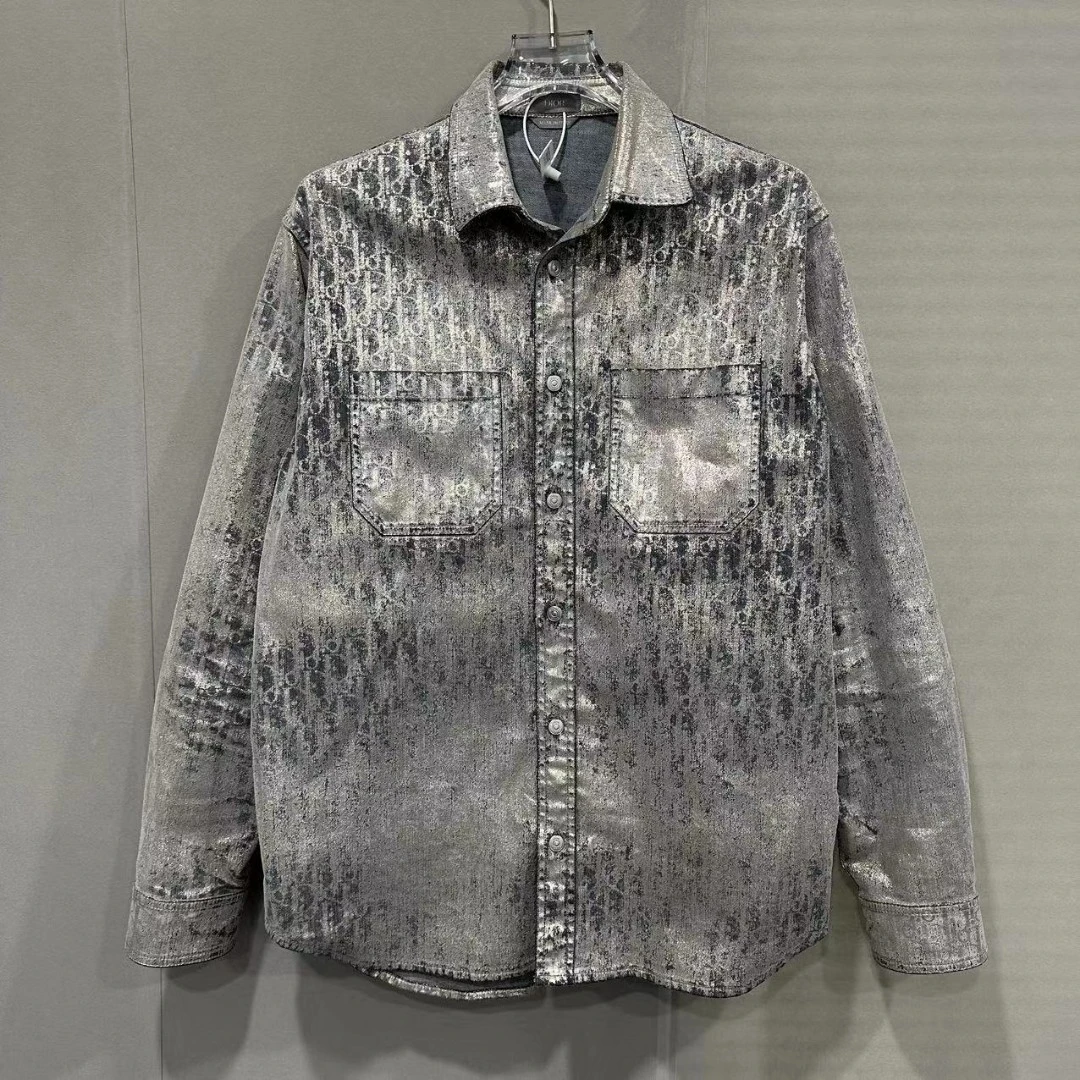 全新未使用  Dior 迪奥满印老花做旧外套 39码 D12306