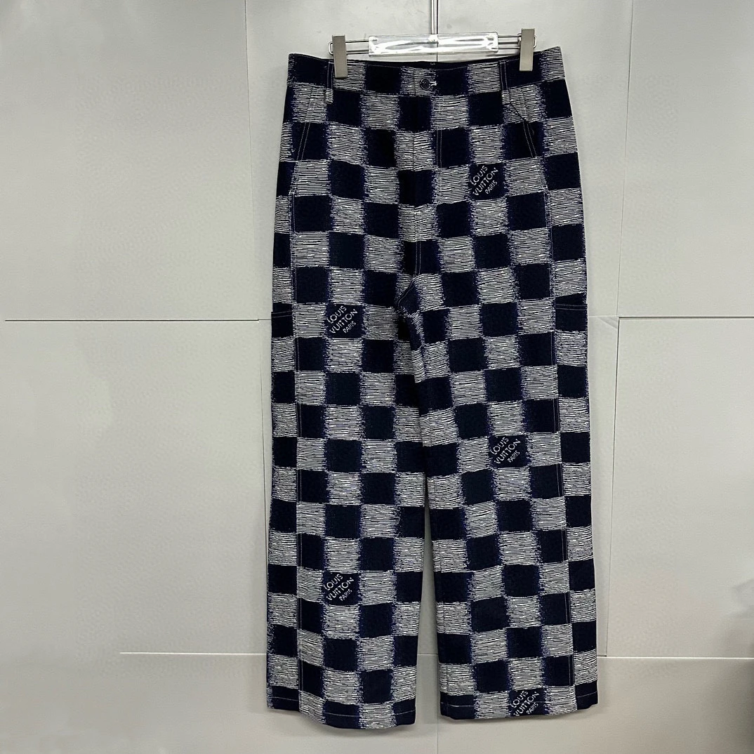 未使用 LouisVuitton/路易威登 SS24棋盘格长裤 48码 J00511