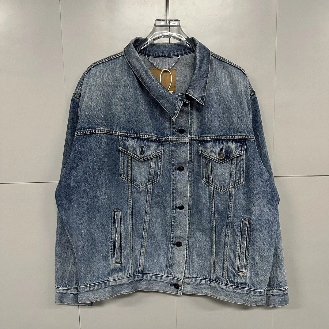 99新 Balenciaga/巴黎世家 水洗做旧牛仔外套 36码 D11976