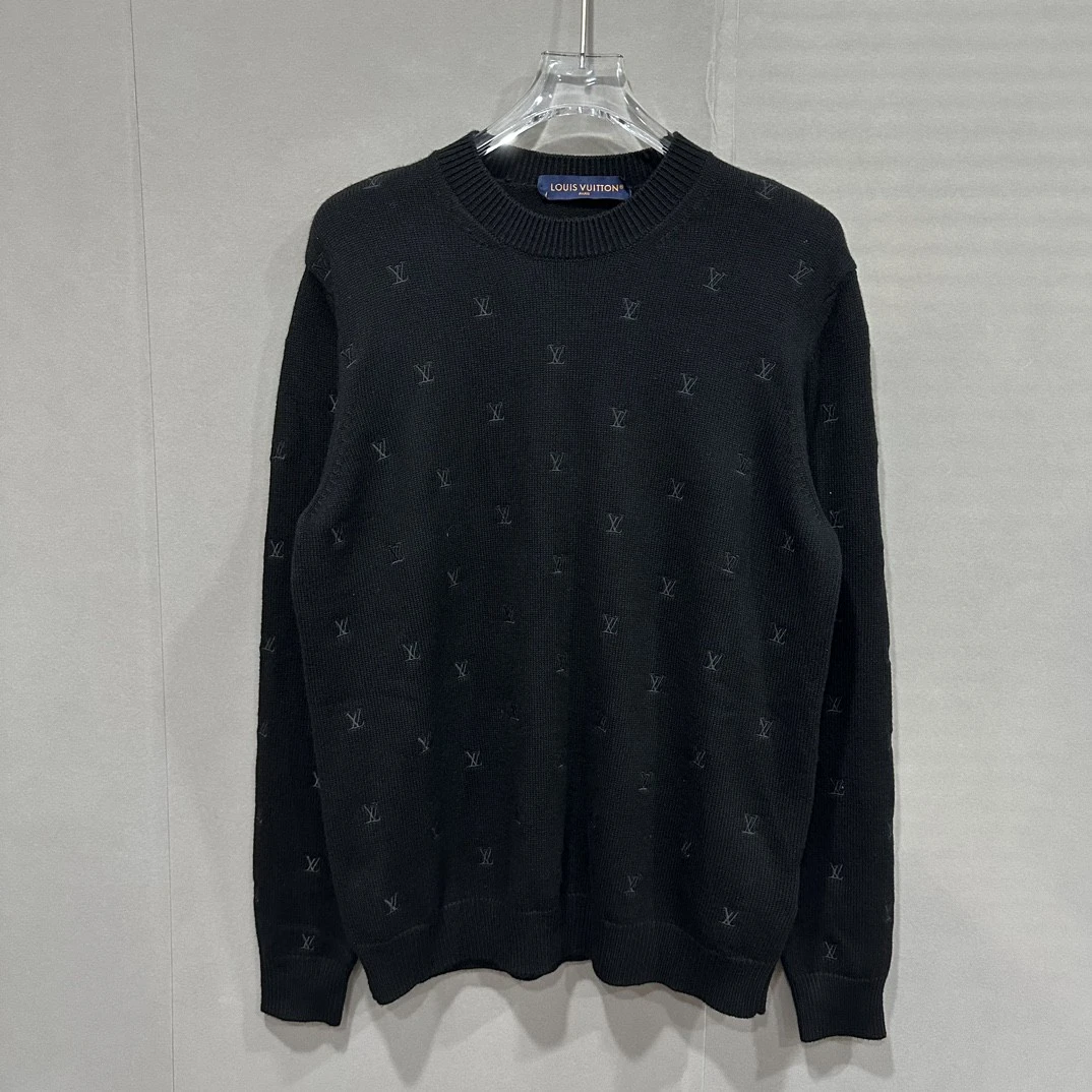全新/lv SS24菲董弹幕满印logo毛衣 S码 D11736