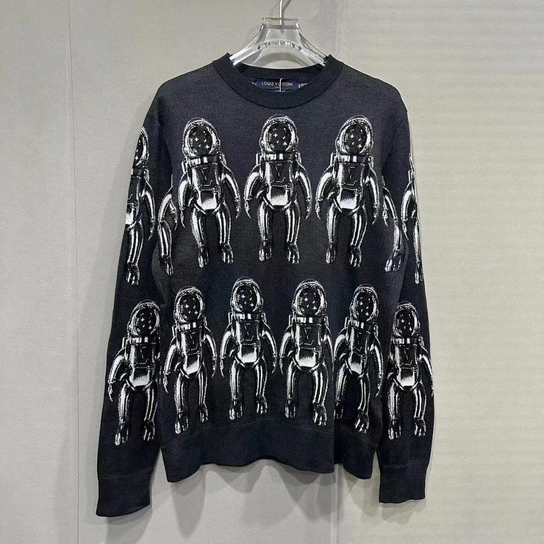 99新 LouisVuitton/路易威登 航天员印花logo卫衣 4L码 D13021