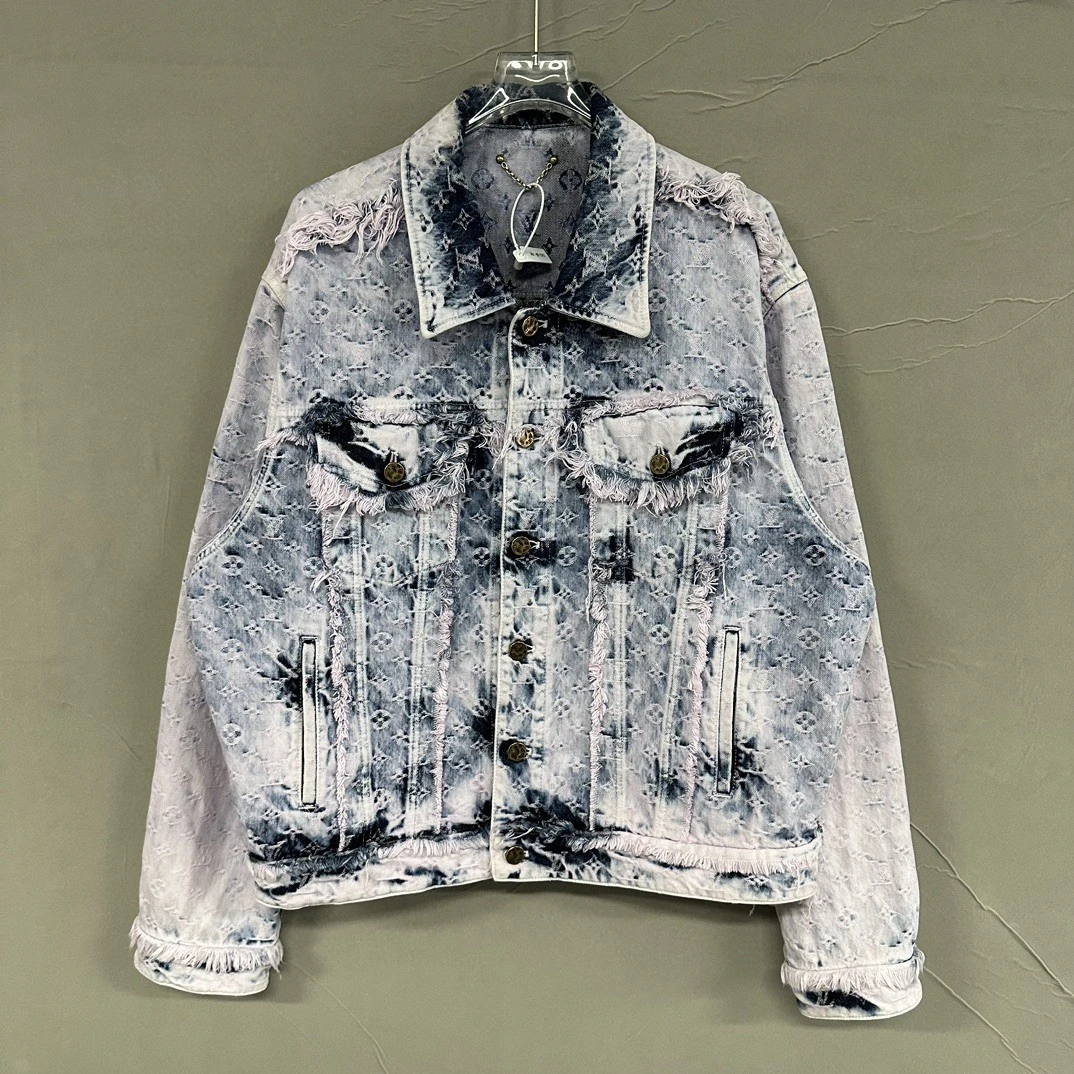 全新未使用 LouisVuitton/路易威登 破坏满印外套 50码 D11880