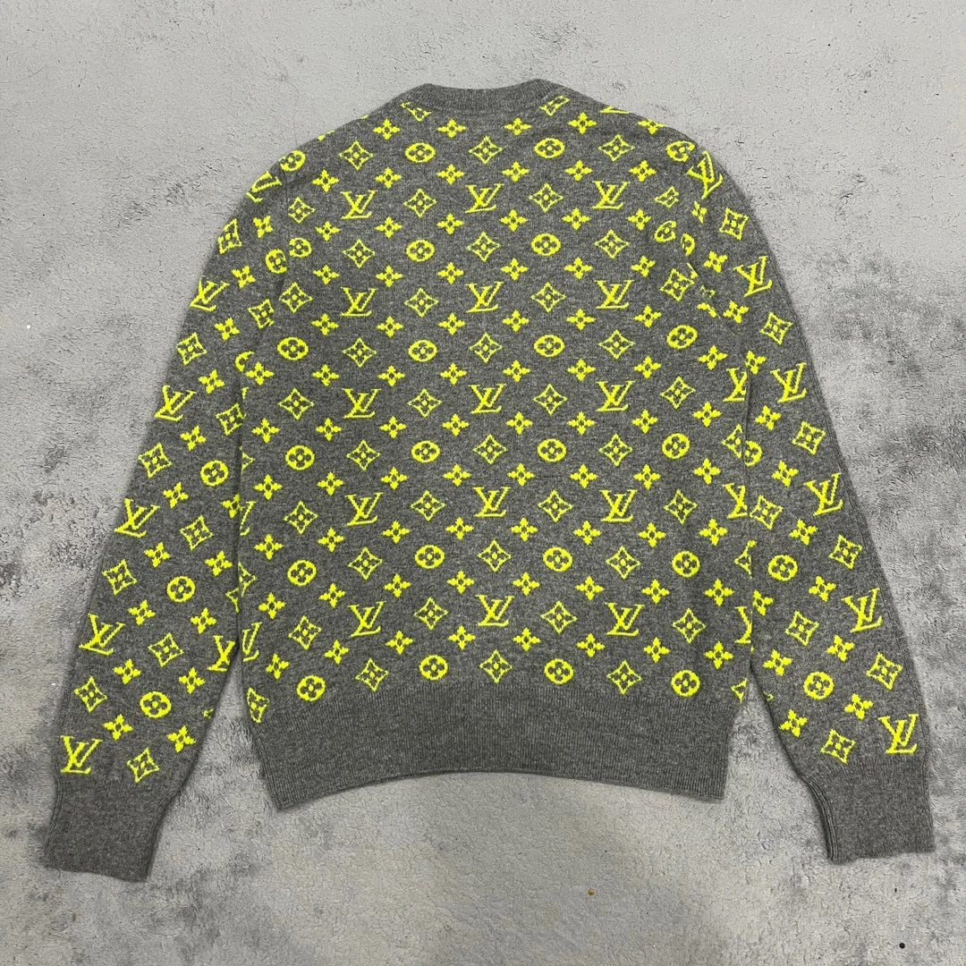 全新/Louis Vuitton lv 背满印毛衣 /M码  X20390