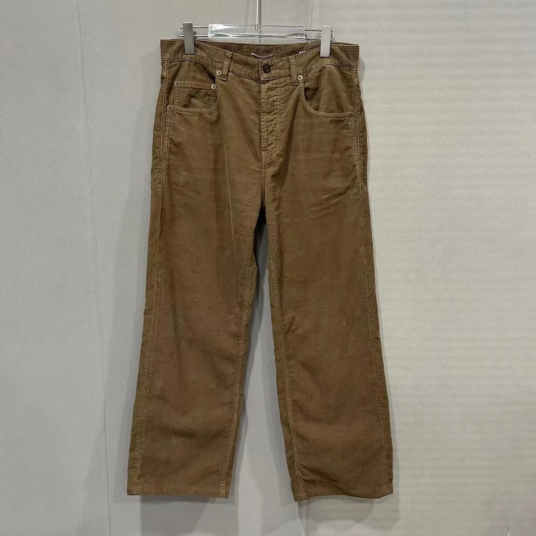 全新未使用  圣罗兰灯芯绒直筒裤 28码D10772