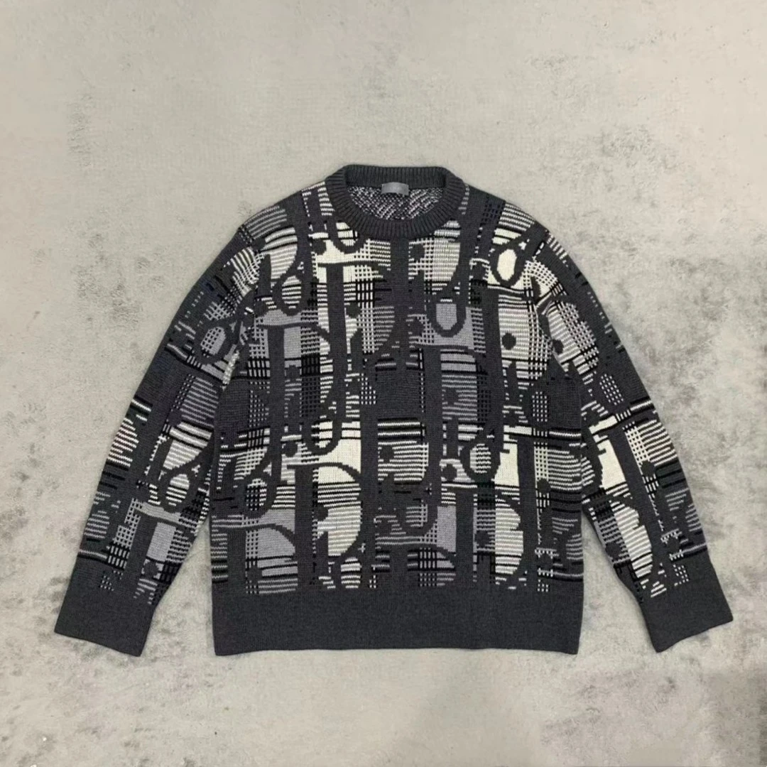 全新未使用 Dior 迪奥 Logo满印针织衫 S码