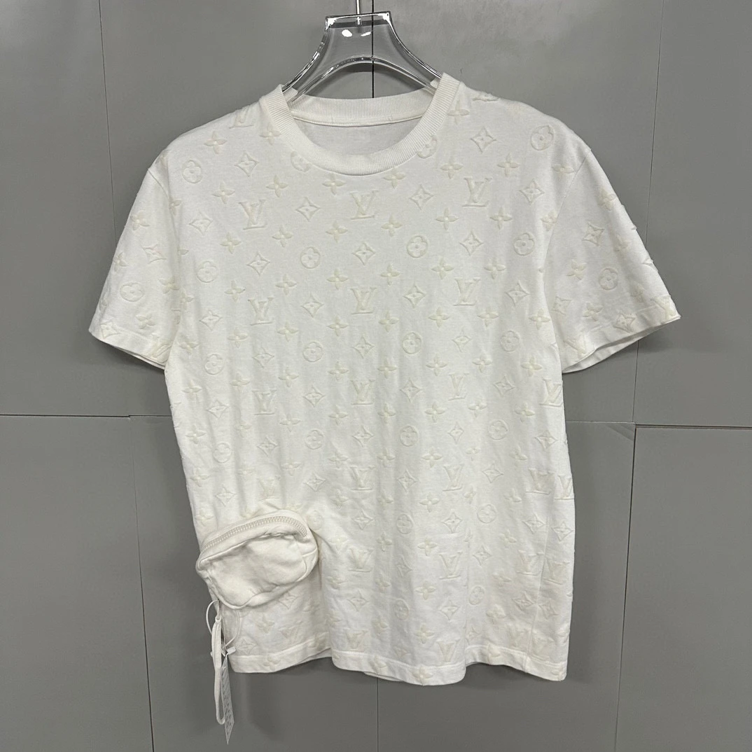 95新 LouisVuitton/路易威登 魔术贴植绒口袋短袖 S码 D14650