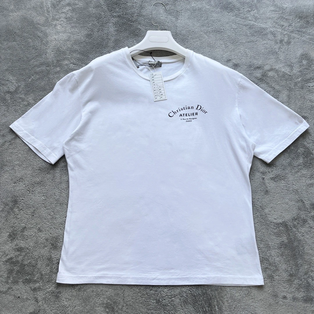 全新未使用  Dior 迪奥 标语logo短袖 XL码