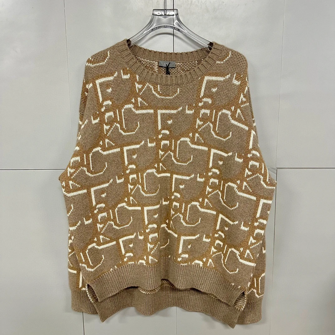 全新/Dior 迪奥 满印针织毛衣 L码 D14554