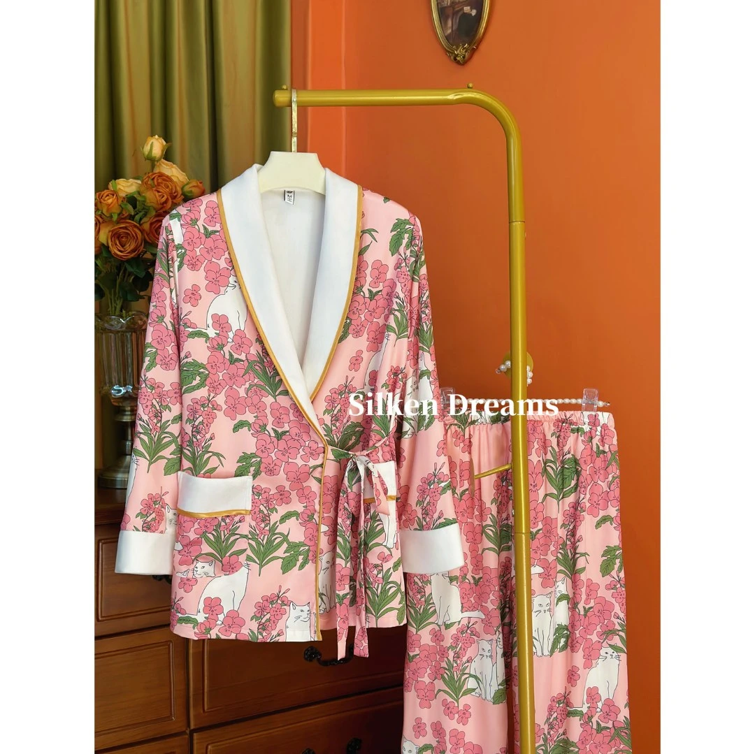 【冬季新款 | 柏林花事】冬季可爱潮流海岛绒厚款睡衣家居服套装