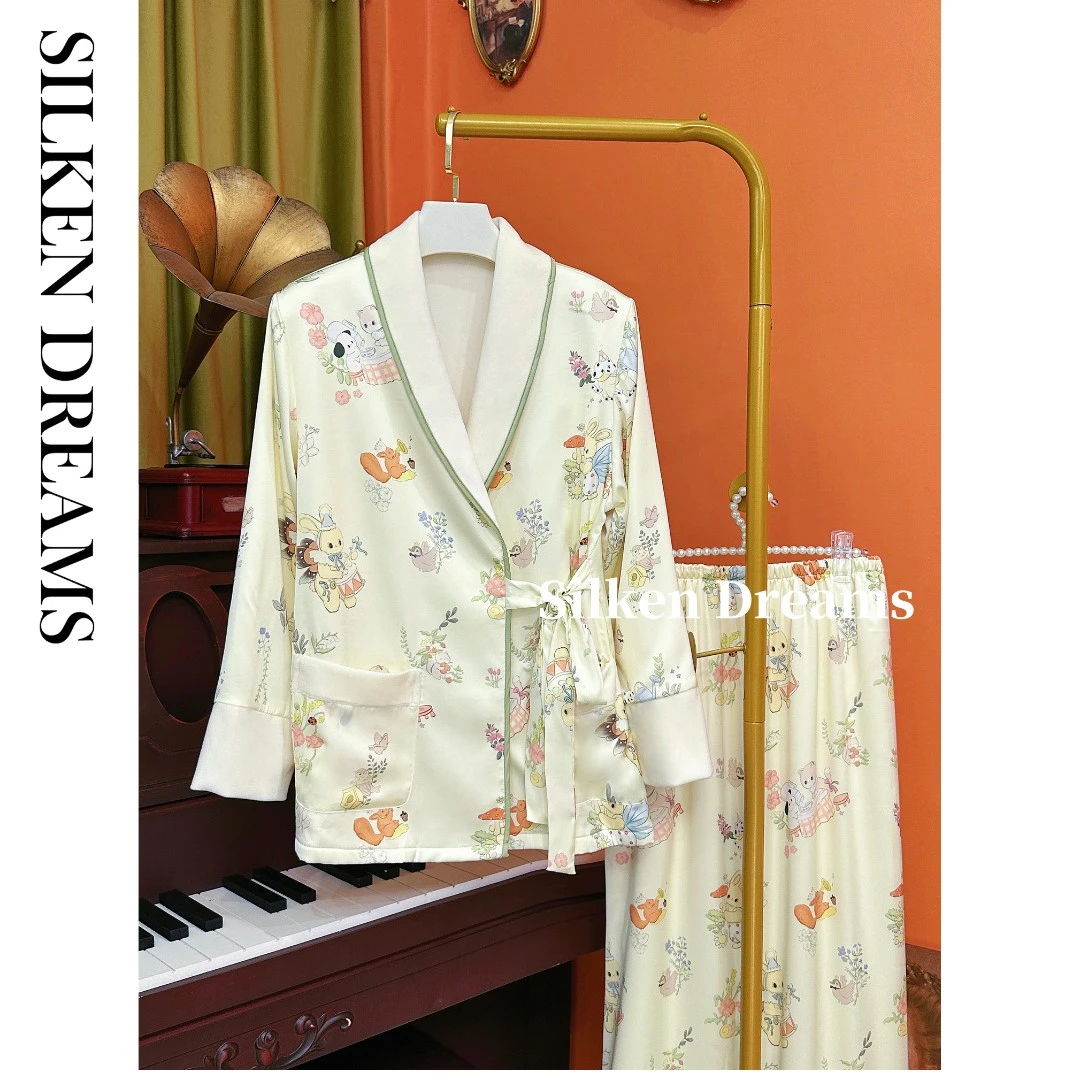 【少女期刊｜梦中童话】秋冬轻奢休闲海岛绒加厚睡衣家居服套装