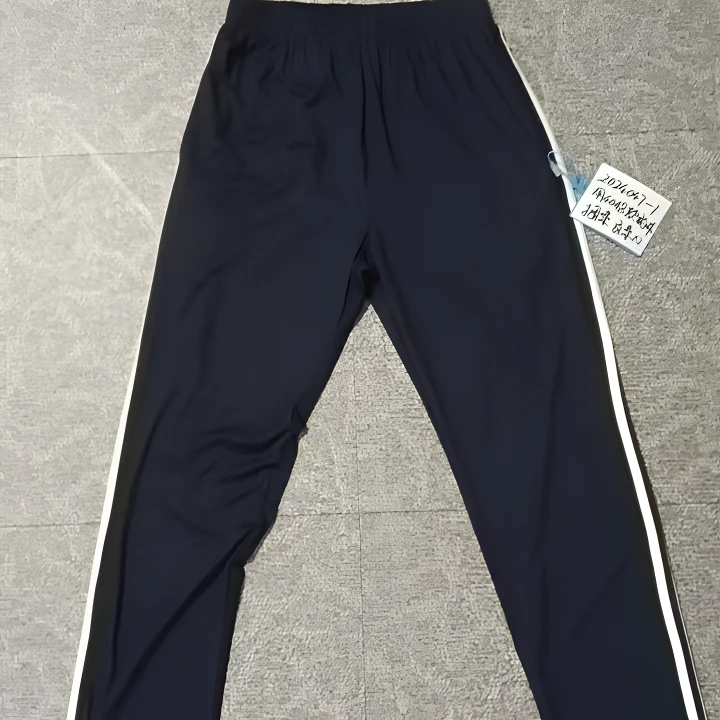 学校通用款双白条同款冰丝裤（黑）