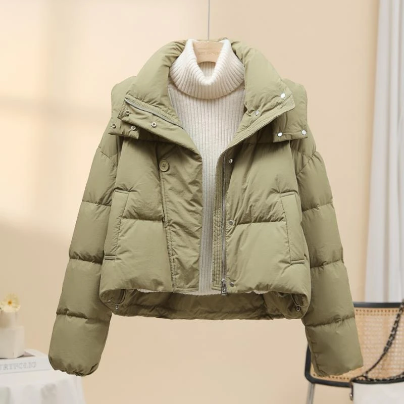 棉衣女款冬季加厚2025年小个子时尚休闲宽松棉服保暖短外套潮