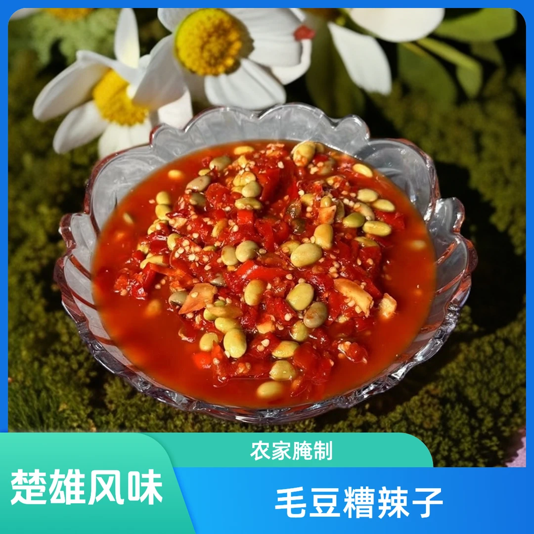 彝乡阿兰妹 云南楚雄风味毛豆糟辣子剁椒农家腌制