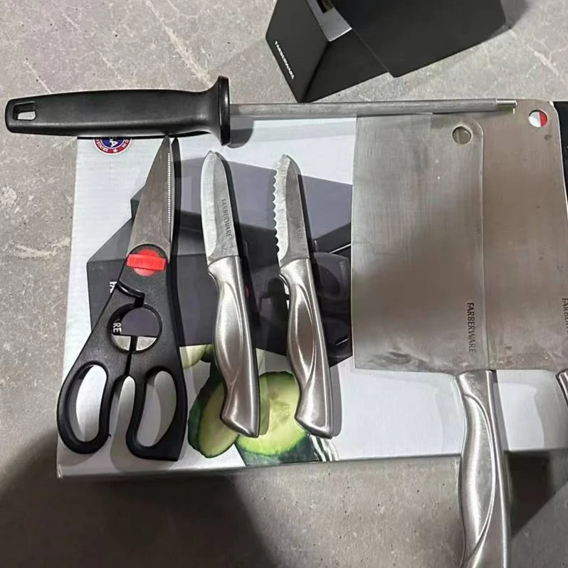 【什么都有】家用不锈钢手柄刀具剪刀耐用刀具7件套