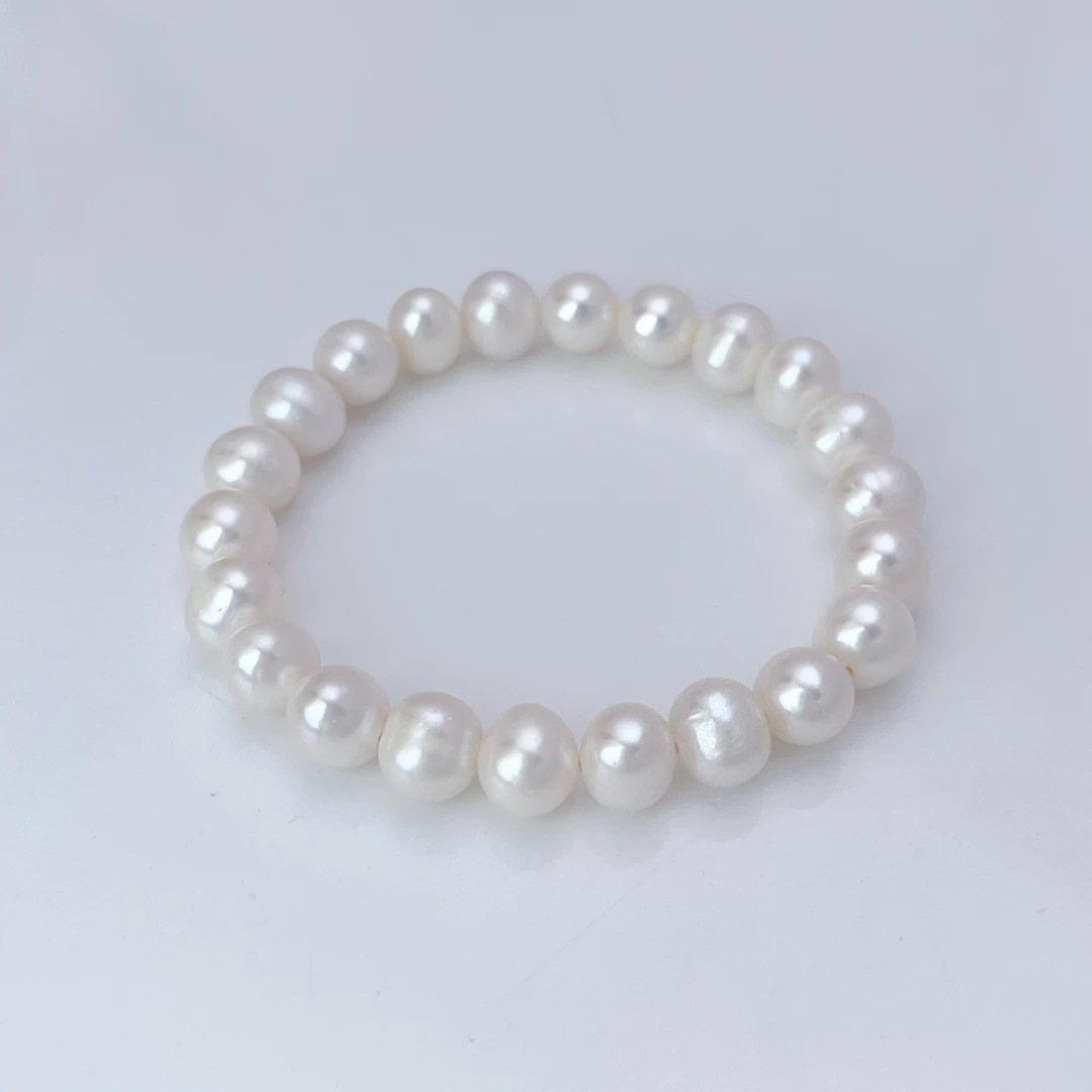 【星光】约7.5-8.5mm淡水无核珍珠手串经典气质百搭简约 DSL00642