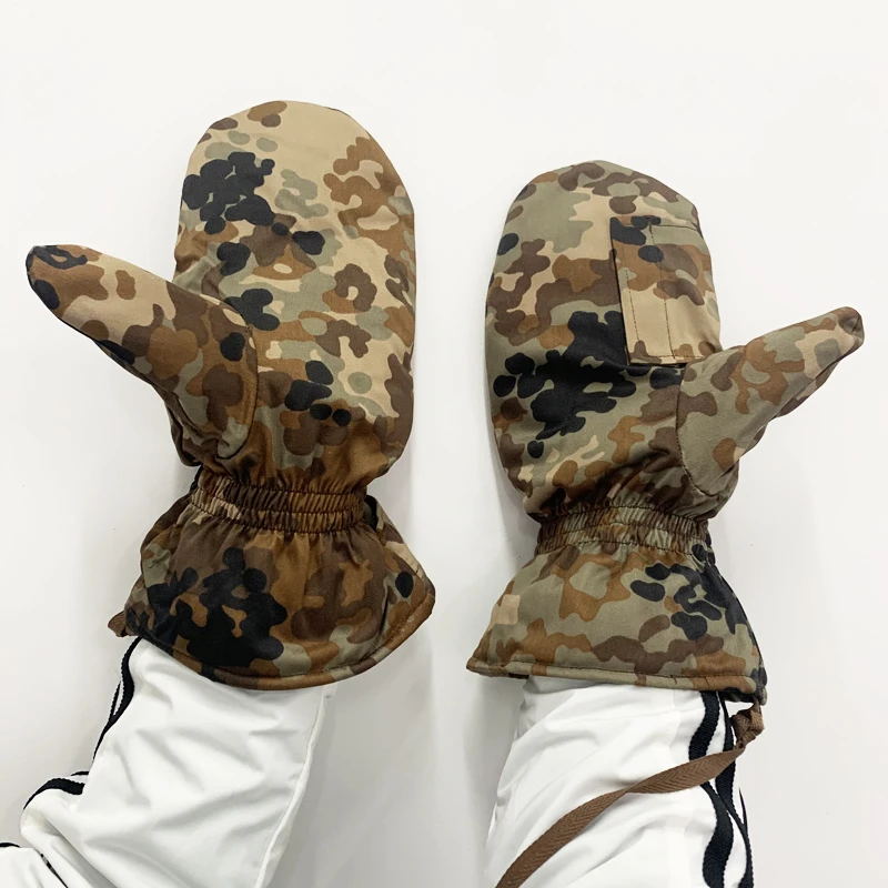 老式03外手套冬季连指棉手套男防寒保暖户外骑行加厚摩托单车防风