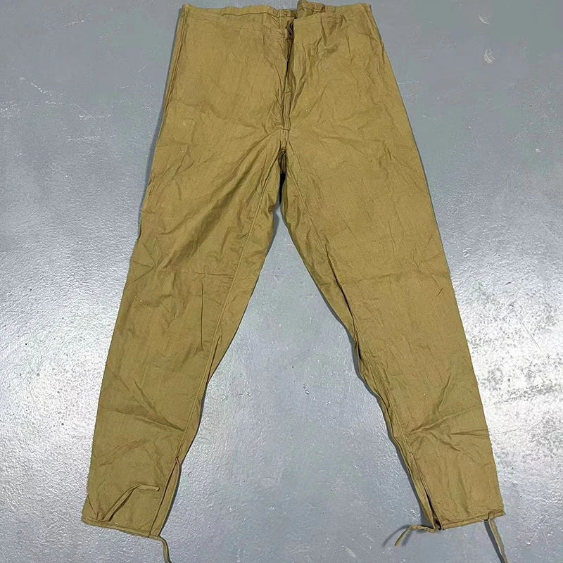 55土黄衬裤草绿长裤男士休闲裤户外纯棉透气舒适宽松休闲裤家居裤