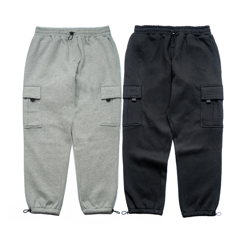 RADIUM秋冬韩版日系潮牌机能多口袋工装束脚裤针织运动抽绳卫裤男