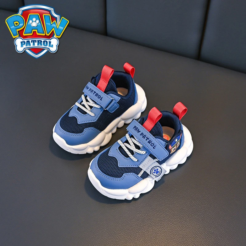 汪汪队童鞋儿童学步鞋春秋季2025新款小童网面软底防滑男童运动鞋