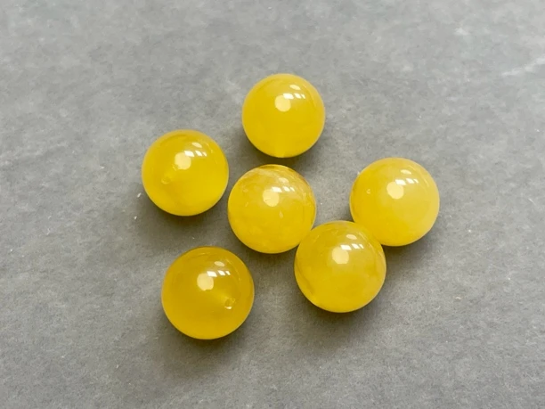 遇源珠宝  胶皮鸡油红散珠 尺寸11➕可配串可做配饰 一颗59总价