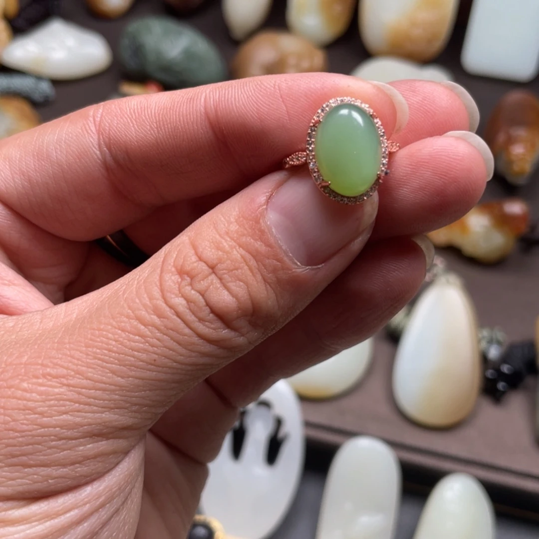 【闪购商品】和田玉挂件银S925镶嵌