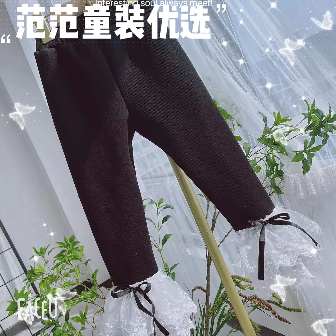 【范范童装优选】女童高腰【黑萝莉】裤子18902