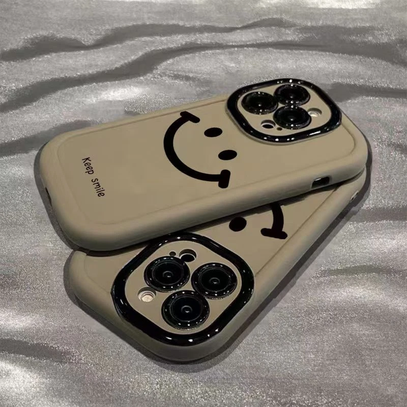 保持微笑适用iphone15pro/14手机壳苹果13/12/11华为vivo小米oppo